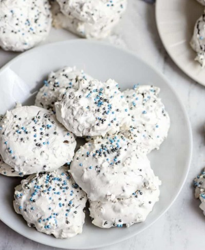 Frugal Magic Meringue Cookies with Chocolate Chips (No Butter)