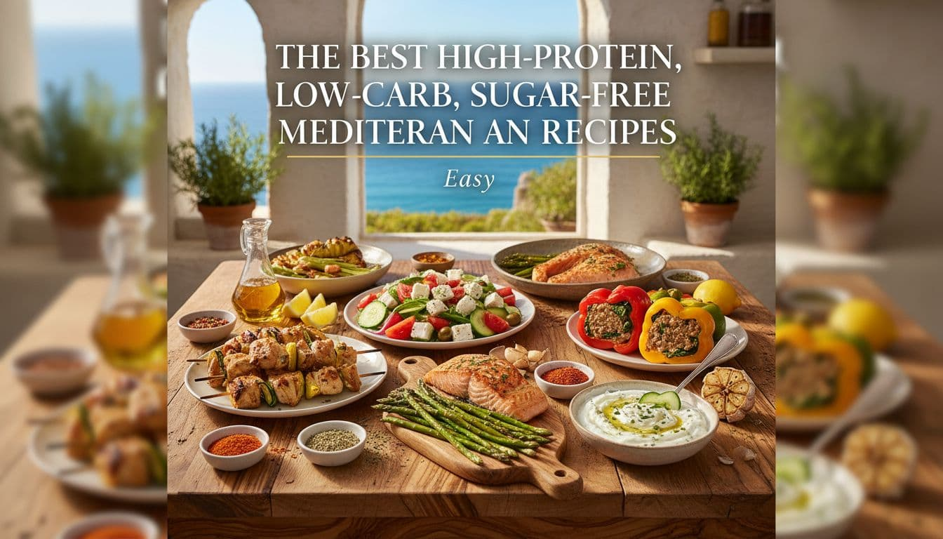 The Best High-Protein, Low-Carb, Sugar-Free Mediterranean Recipes: Easy