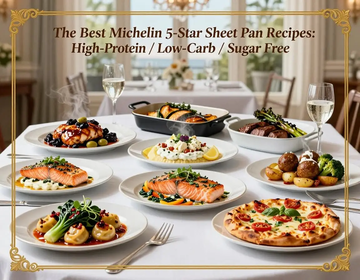 The Best Michelin 5-Star Sheet Pan Recipes: High-Protein/ Low-Carb/Sugar Free