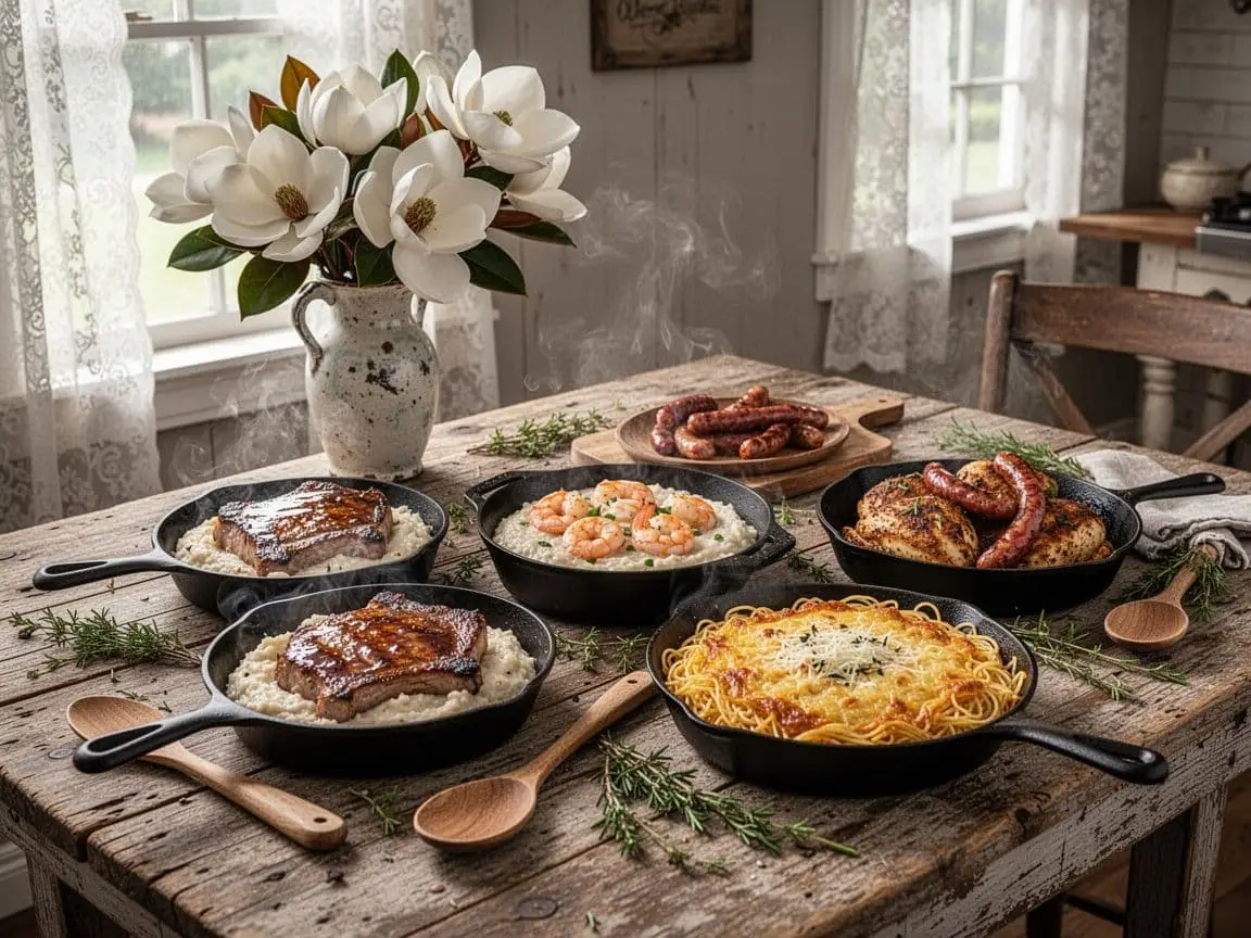 The Best Southern Skillet Recipes: Hearty High-Protein/Low-Carb/ Sugar Free