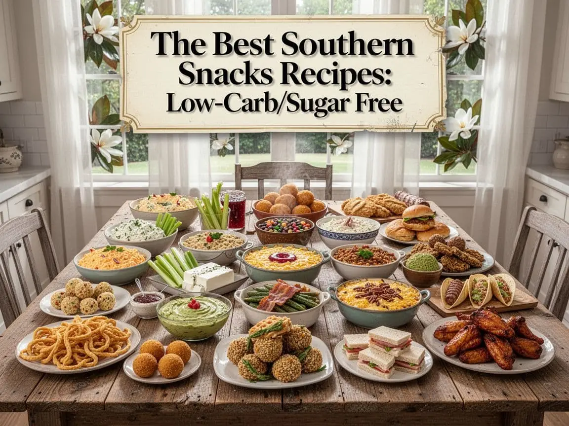 The Best Southern Snack Recipes: High-Protein/Low-Carb/Sugar Free